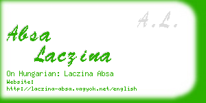 absa laczina business card